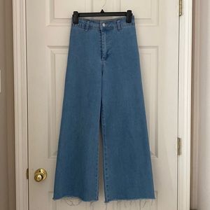 Wide leg jeans